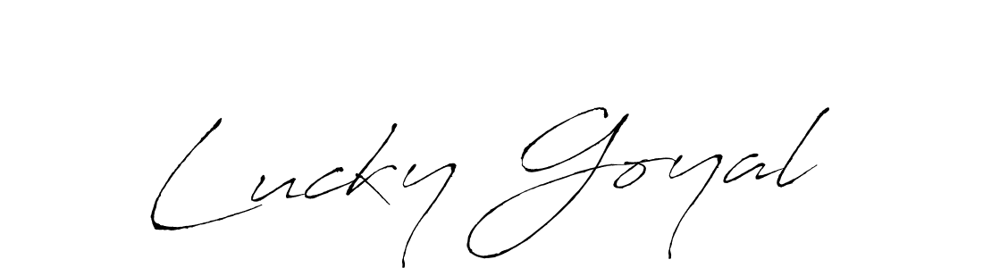 Once you've used our free online signature maker to create your best signature Antro_Vectra style, it's time to enjoy all of the benefits that Lucky Goyal name signing documents. Lucky Goyal signature style 6 images and pictures png