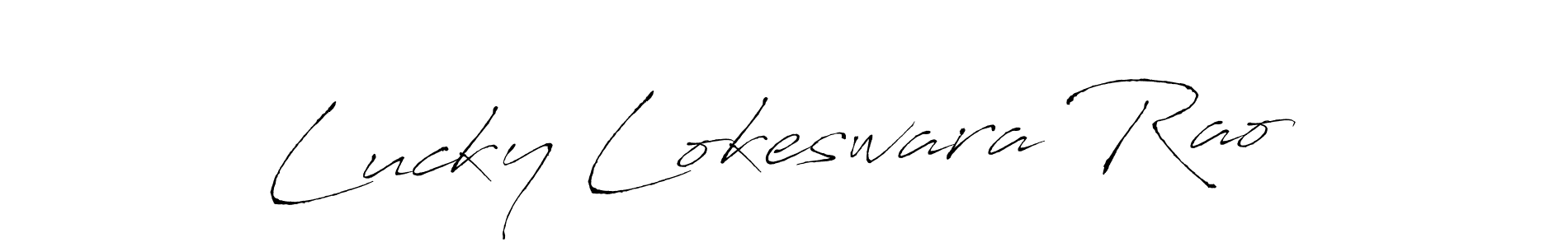 Make a short Lucky Lokeswara Rao signature style. Manage your documents anywhere anytime using Antro_Vectra. Create and add eSignatures, submit forms, share and send files easily. Lucky Lokeswara Rao signature style 6 images and pictures png