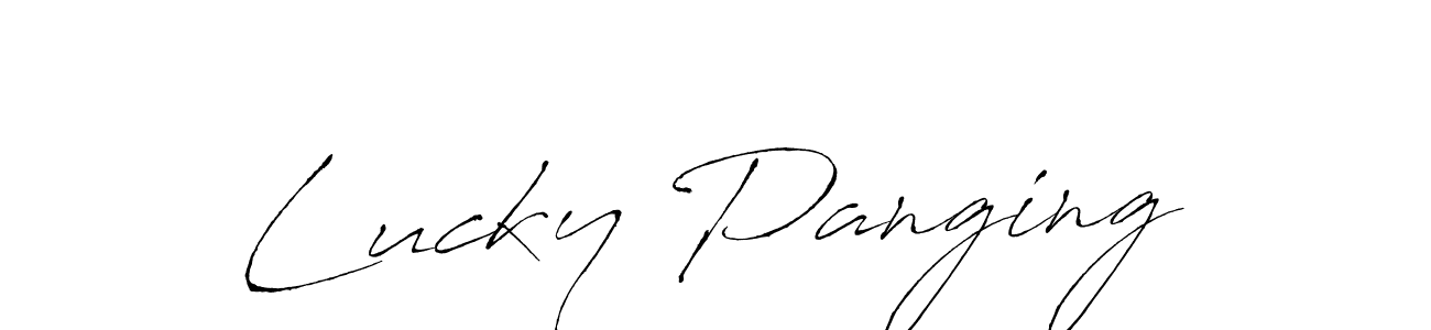 Use a signature maker to create a handwritten signature online. With this signature software, you can design (Antro_Vectra) your own signature for name Lucky Panging. Lucky Panging signature style 6 images and pictures png
