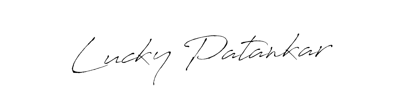 You can use this online signature creator to create a handwritten signature for the name Lucky Patankar. This is the best online autograph maker. Lucky Patankar signature style 6 images and pictures png