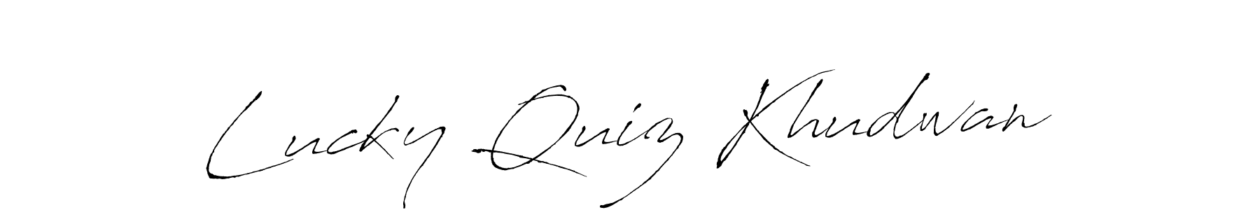 See photos of Lucky Quiz Khudwan official signature by Spectra . Check more albums & portfolios. Read reviews & check more about Antro_Vectra font. Lucky Quiz Khudwan signature style 6 images and pictures png