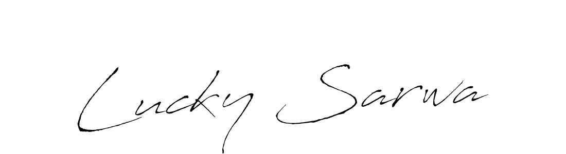 This is the best signature style for the Lucky Sarwa name. Also you like these signature font (Antro_Vectra). Mix name signature. Lucky Sarwa signature style 6 images and pictures png