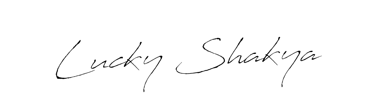 if you are searching for the best signature style for your name Lucky Shakya. so please give up your signature search. here we have designed multiple signature styles  using Antro_Vectra. Lucky Shakya signature style 6 images and pictures png