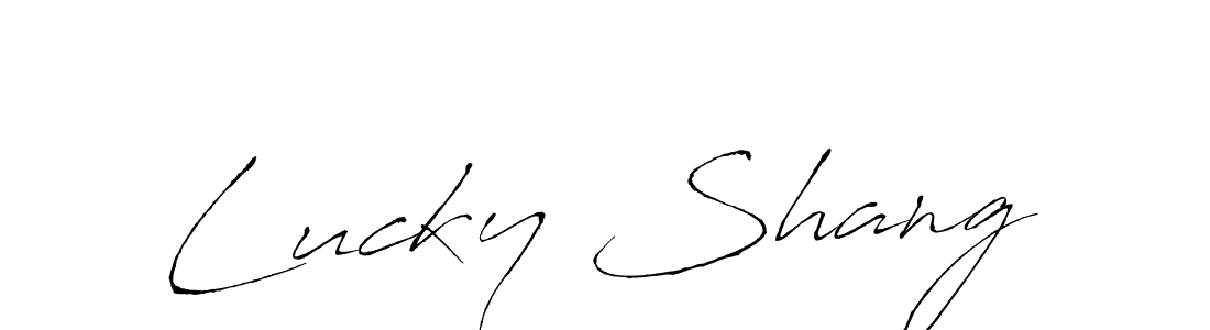 Lucky Shang stylish signature style. Best Handwritten Sign (Antro_Vectra) for my name. Handwritten Signature Collection Ideas for my name Lucky Shang. Lucky Shang signature style 6 images and pictures png