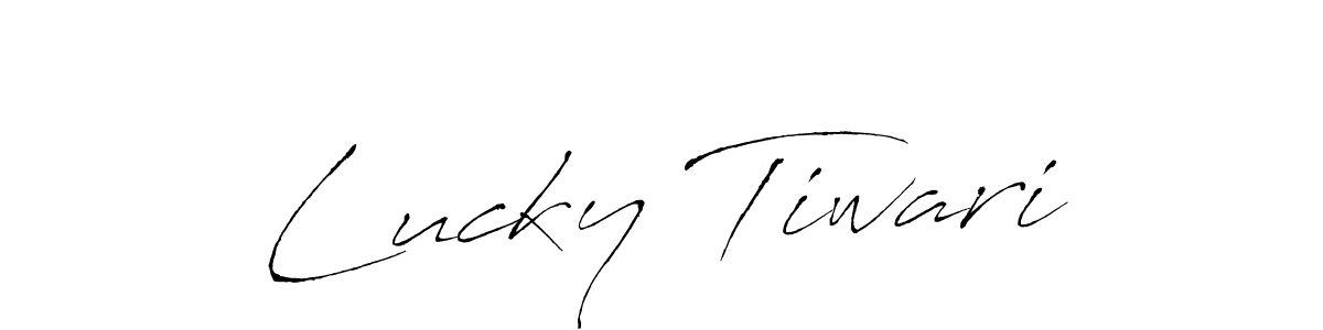 You should practise on your own different ways (Antro_Vectra) to write your name (Lucky Tiwari) in signature. don't let someone else do it for you. Lucky Tiwari signature style 6 images and pictures png