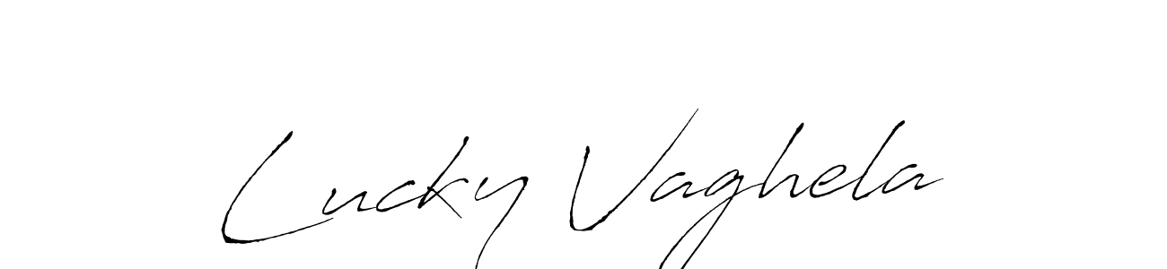 Antro_Vectra is a professional signature style that is perfect for those who want to add a touch of class to their signature. It is also a great choice for those who want to make their signature more unique. Get Lucky Vaghela name to fancy signature for free. Lucky Vaghela signature style 6 images and pictures png