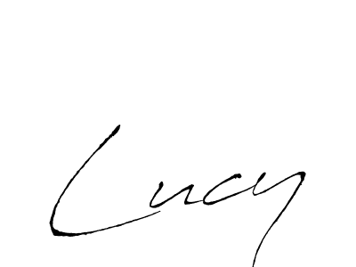 Lucy stylish signature style. Best Handwritten Sign (Antro_Vectra) for my name. Handwritten Signature Collection Ideas for my name Lucy. Lucy signature style 6 images and pictures png