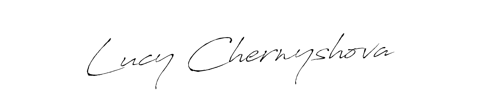 How to make Lucy Chernyshova name signature. Use Antro_Vectra style for creating short signs online. This is the latest handwritten sign. Lucy Chernyshova signature style 6 images and pictures png