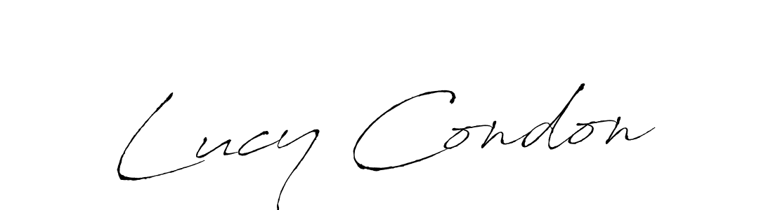 You should practise on your own different ways (Antro_Vectra) to write your name (Lucy Condon) in signature. don't let someone else do it for you. Lucy Condon signature style 6 images and pictures png