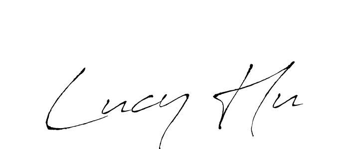Antro_Vectra is a professional signature style that is perfect for those who want to add a touch of class to their signature. It is also a great choice for those who want to make their signature more unique. Get Lucy Hu name to fancy signature for free. Lucy Hu signature style 6 images and pictures png