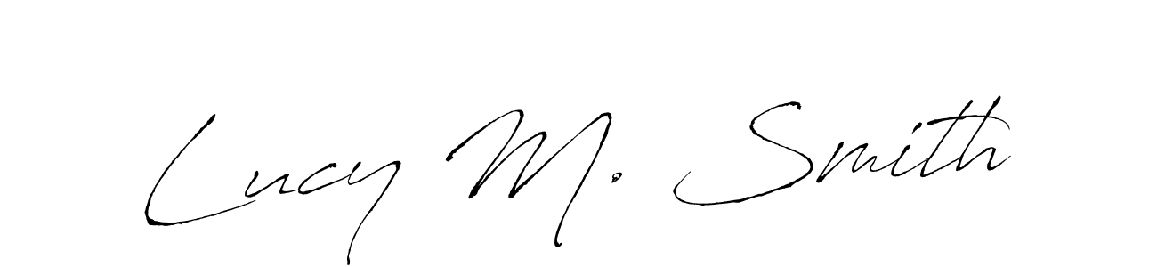 Also we have Lucy M. Smith name is the best signature style. Create professional handwritten signature collection using Antro_Vectra autograph style. Lucy M. Smith signature style 6 images and pictures png