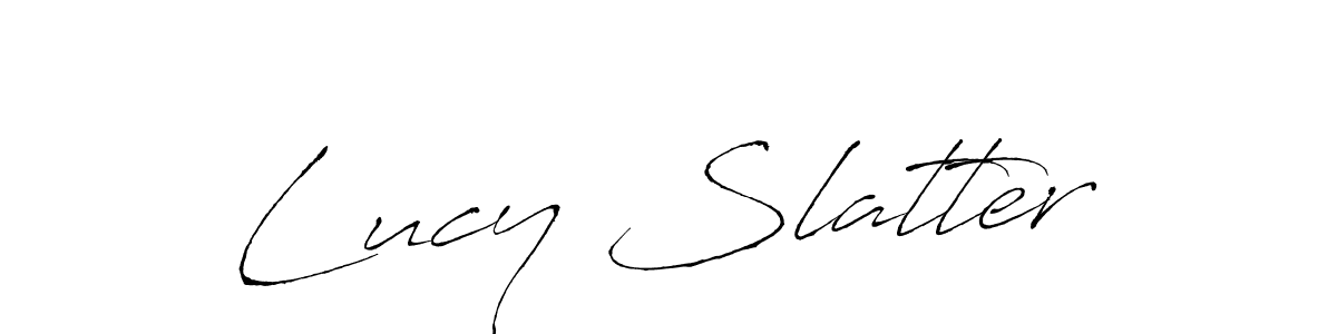 How to make Lucy Slatter signature? Antro_Vectra is a professional autograph style. Create handwritten signature for Lucy Slatter name. Lucy Slatter signature style 6 images and pictures png