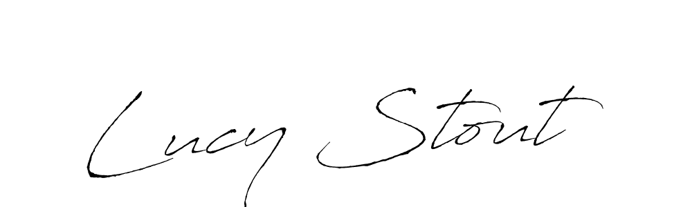 Design your own signature with our free online signature maker. With this signature software, you can create a handwritten (Antro_Vectra) signature for name Lucy Stout. Lucy Stout signature style 6 images and pictures png