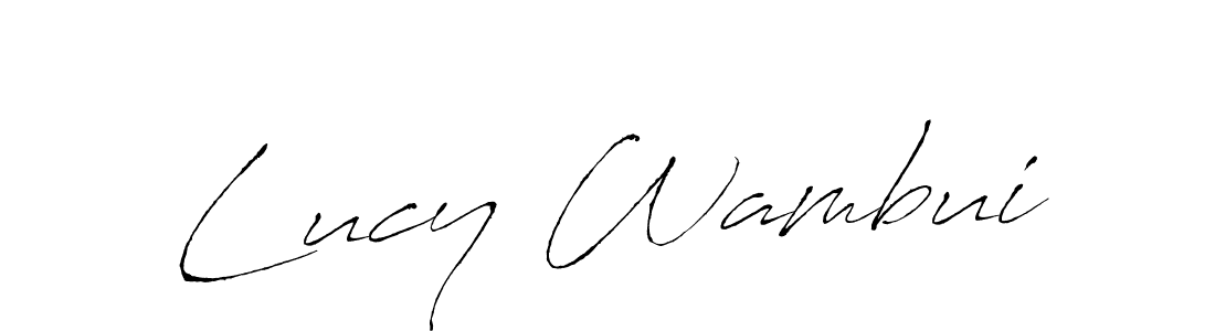 Make a beautiful signature design for name Lucy Wambui. Use this online signature maker to create a handwritten signature for free. Lucy Wambui signature style 6 images and pictures png