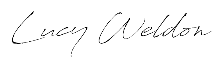 Make a beautiful signature design for name Lucy Weldon. With this signature (Antro_Vectra) style, you can create a handwritten signature for free. Lucy Weldon signature style 6 images and pictures png