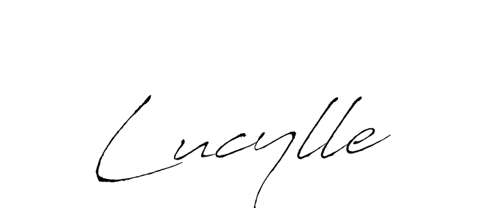 Design your own signature with our free online signature maker. With this signature software, you can create a handwritten (Antro_Vectra) signature for name Lucylle. Lucylle signature style 6 images and pictures png