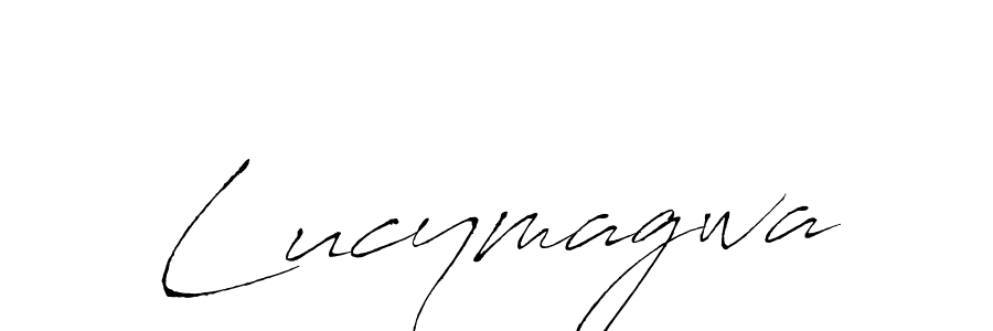 Antro_Vectra is a professional signature style that is perfect for those who want to add a touch of class to their signature. It is also a great choice for those who want to make their signature more unique. Get Lucymagwa name to fancy signature for free. Lucymagwa signature style 6 images and pictures png