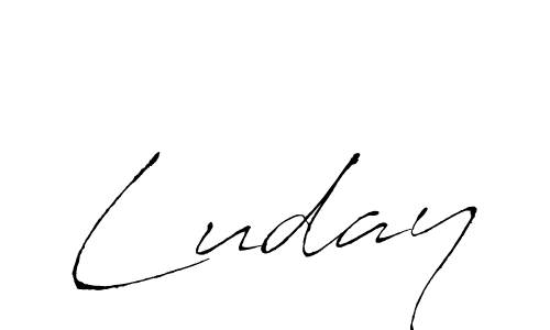 Luday stylish signature style. Best Handwritten Sign (Antro_Vectra) for my name. Handwritten Signature Collection Ideas for my name Luday. Luday signature style 6 images and pictures png