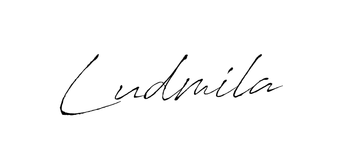You should practise on your own different ways (Antro_Vectra) to write your name (Ludmila) in signature. don't let someone else do it for you. Ludmila signature style 6 images and pictures png