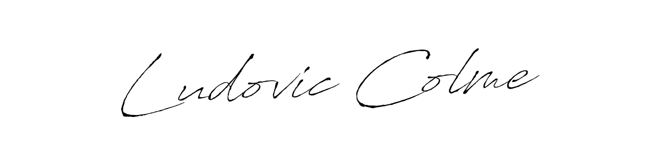 Ludovic Colme stylish signature style. Best Handwritten Sign (Antro_Vectra) for my name. Handwritten Signature Collection Ideas for my name Ludovic Colme. Ludovic Colme signature style 6 images and pictures png