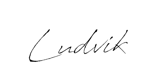 Ludvik stylish signature style. Best Handwritten Sign (Antro_Vectra) for my name. Handwritten Signature Collection Ideas for my name Ludvik. Ludvik signature style 6 images and pictures png