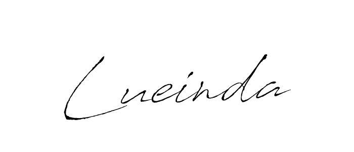 Lueinda stylish signature style. Best Handwritten Sign (Antro_Vectra) for my name. Handwritten Signature Collection Ideas for my name Lueinda. Lueinda signature style 6 images and pictures png