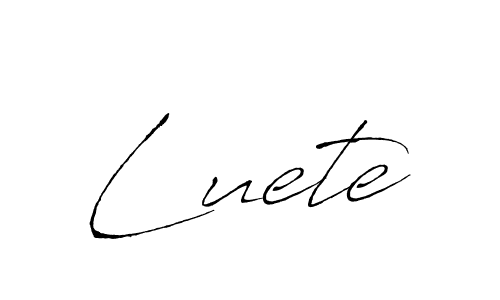 Use a signature maker to create a handwritten signature online. With this signature software, you can design (Antro_Vectra) your own signature for name Luete. Luete signature style 6 images and pictures png