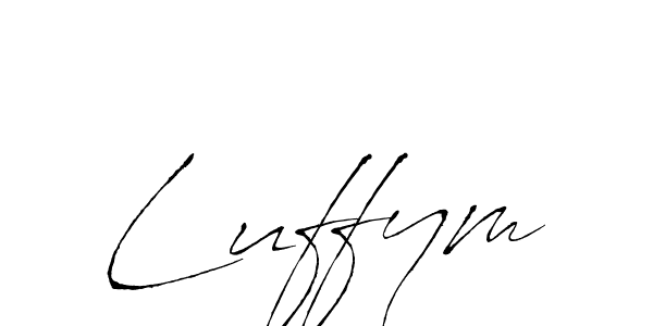 Use a signature maker to create a handwritten signature online. With this signature software, you can design (Antro_Vectra) your own signature for name Luffym. Luffym signature style 6 images and pictures png