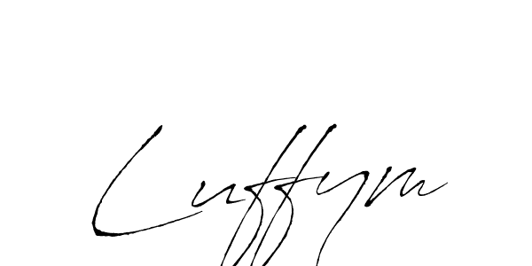 Luffym stylish signature style. Best Handwritten Sign (Antro_Vectra) for my name. Handwritten Signature Collection Ideas for my name Luffym. Luffym signature style 6 images and pictures png