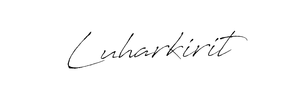 Use a signature maker to create a handwritten signature online. With this signature software, you can design (Antro_Vectra) your own signature for name Luharkirit. Luharkirit signature style 6 images and pictures png