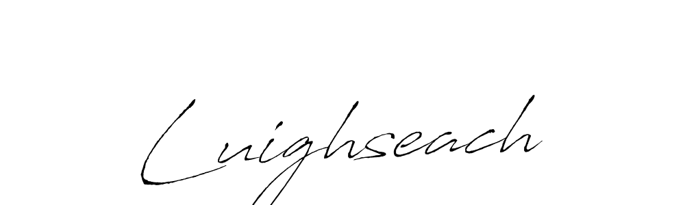 How to make Luighseach name signature. Use Antro_Vectra style for creating short signs online. This is the latest handwritten sign. Luighseach signature style 6 images and pictures png