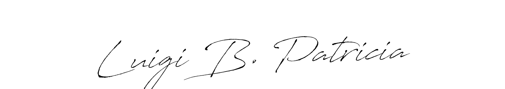 Also You can easily find your signature by using the search form. We will create Luigi B. Patricia name handwritten signature images for you free of cost using Antro_Vectra sign style. Luigi B. Patricia signature style 6 images and pictures png