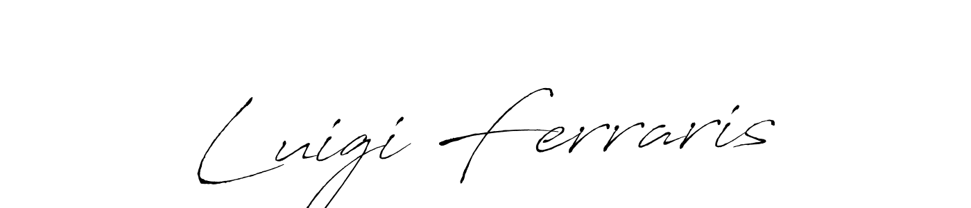 Antro_Vectra is a professional signature style that is perfect for those who want to add a touch of class to their signature. It is also a great choice for those who want to make their signature more unique. Get Luigi Ferraris name to fancy signature for free. Luigi Ferraris signature style 6 images and pictures png