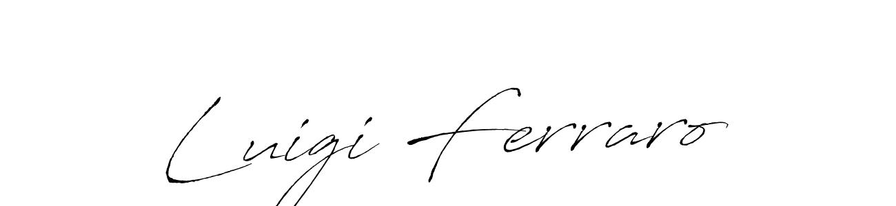 Antro_Vectra is a professional signature style that is perfect for those who want to add a touch of class to their signature. It is also a great choice for those who want to make their signature more unique. Get Luigi Ferraro name to fancy signature for free. Luigi Ferraro signature style 6 images and pictures png