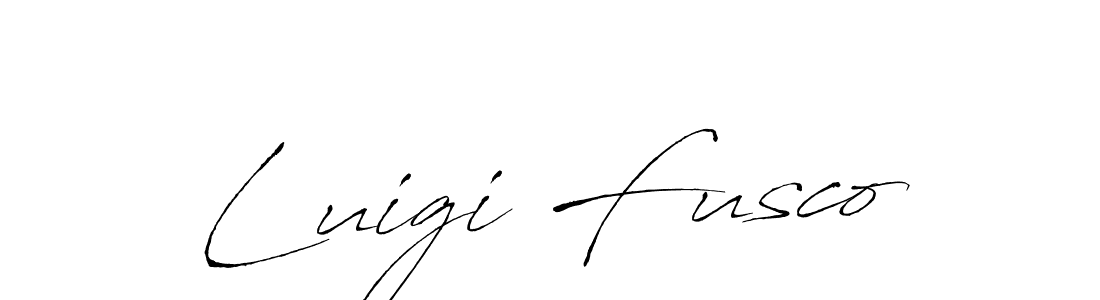 Make a beautiful signature design for name Luigi Fusco. With this signature (Antro_Vectra) style, you can create a handwritten signature for free. Luigi Fusco signature style 6 images and pictures png