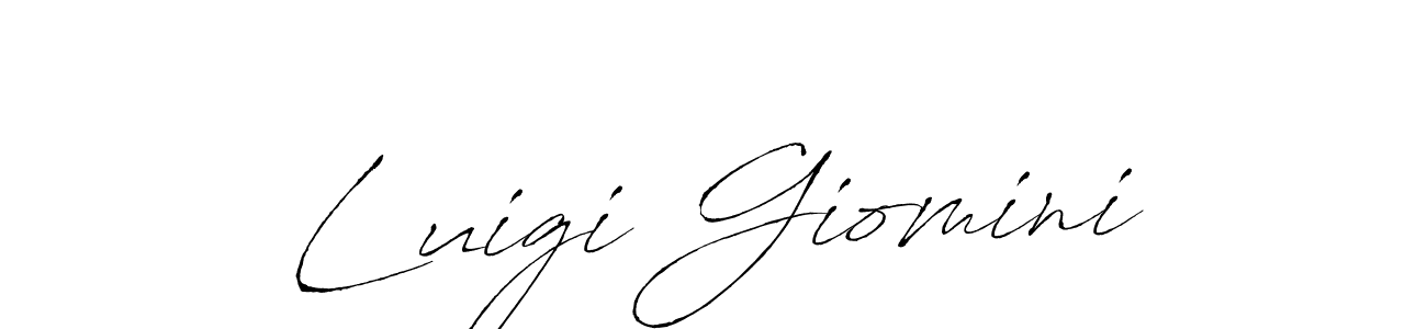 if you are searching for the best signature style for your name Luigi Giomini. so please give up your signature search. here we have designed multiple signature styles  using Antro_Vectra. Luigi Giomini signature style 6 images and pictures png