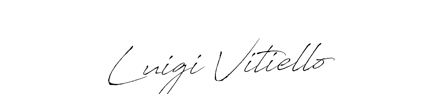 Similarly Antro_Vectra is the best handwritten signature design. Signature creator online .You can use it as an online autograph creator for name Luigi Vitiello. Luigi Vitiello signature style 6 images and pictures png