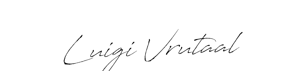 Once you've used our free online signature maker to create your best signature Antro_Vectra style, it's time to enjoy all of the benefits that Luigi Vrutaal name signing documents. Luigi Vrutaal signature style 6 images and pictures png