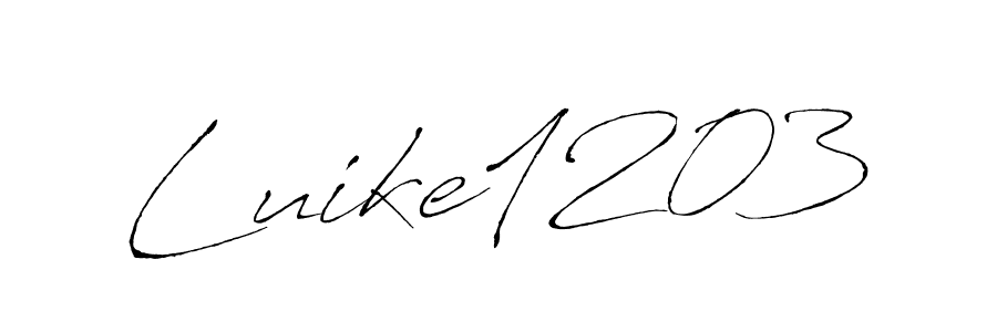 Also You can easily find your signature by using the search form. We will create Luike1203 name handwritten signature images for you free of cost using Antro_Vectra sign style. Luike1203 signature style 6 images and pictures png