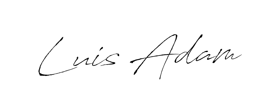 Also we have Luis Adam name is the best signature style. Create professional handwritten signature collection using Antro_Vectra autograph style. Luis Adam signature style 6 images and pictures png