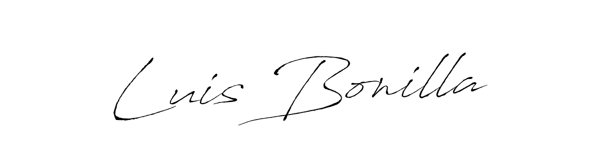 Luis Bonilla stylish signature style. Best Handwritten Sign (Antro_Vectra) for my name. Handwritten Signature Collection Ideas for my name Luis Bonilla. Luis Bonilla signature style 6 images and pictures png