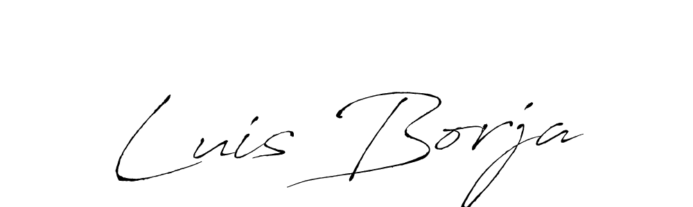 Also we have Luis Borja name is the best signature style. Create professional handwritten signature collection using Antro_Vectra autograph style. Luis Borja signature style 6 images and pictures png