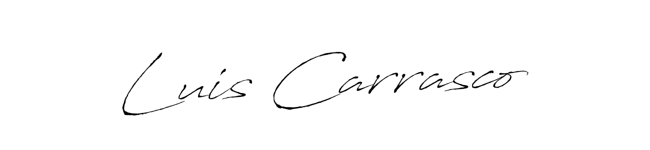 How to make Luis Carrasco signature? Antro_Vectra is a professional autograph style. Create handwritten signature for Luis Carrasco name. Luis Carrasco signature style 6 images and pictures png