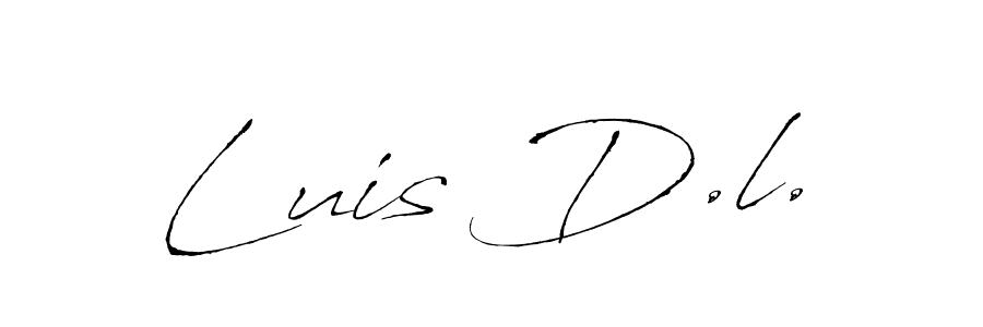 Similarly Antro_Vectra is the best handwritten signature design. Signature creator online .You can use it as an online autograph creator for name Luis D.l.. Luis D.l. signature style 6 images and pictures png
