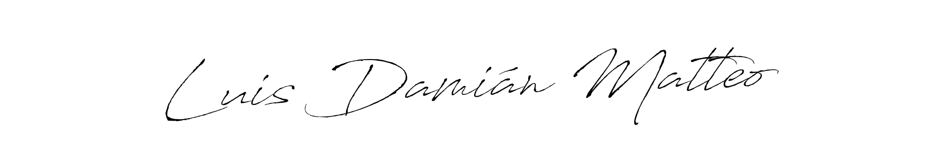 Also we have Luis Damián Matteo name is the best signature style. Create professional handwritten signature collection using Antro_Vectra autograph style. Luis Damián Matteo signature style 6 images and pictures png