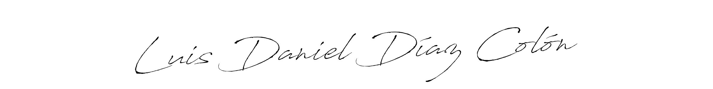 Use a signature maker to create a handwritten signature online. With this signature software, you can design (Antro_Vectra) your own signature for name Luis Daniel Díaz Colón. Luis Daniel Díaz Colón signature style 6 images and pictures png