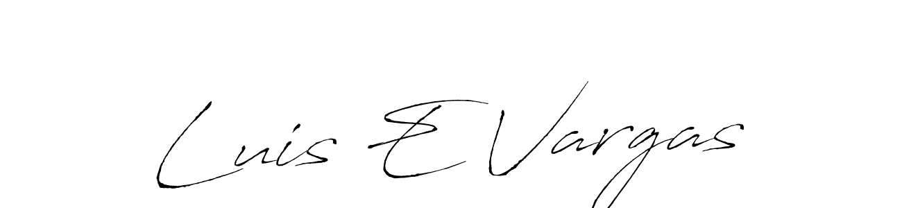 Make a beautiful signature design for name Luis E Vargas. Use this online signature maker to create a handwritten signature for free. Luis E Vargas signature style 6 images and pictures png