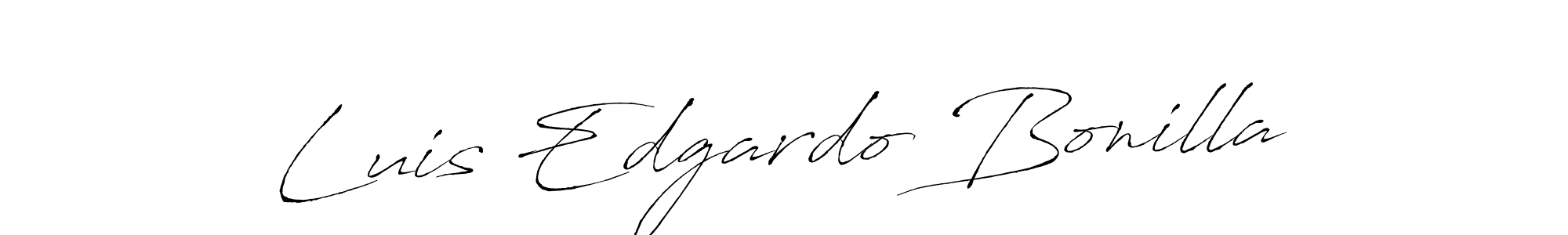 How to make Luis Edgardo Bonilla name signature. Use Antro_Vectra style for creating short signs online. This is the latest handwritten sign. Luis Edgardo Bonilla signature style 6 images and pictures png