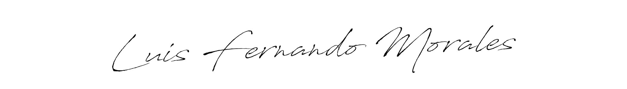 How to make Luis Fernando Morales signature? Antro_Vectra is a professional autograph style. Create handwritten signature for Luis Fernando Morales name. Luis Fernando Morales signature style 6 images and pictures png