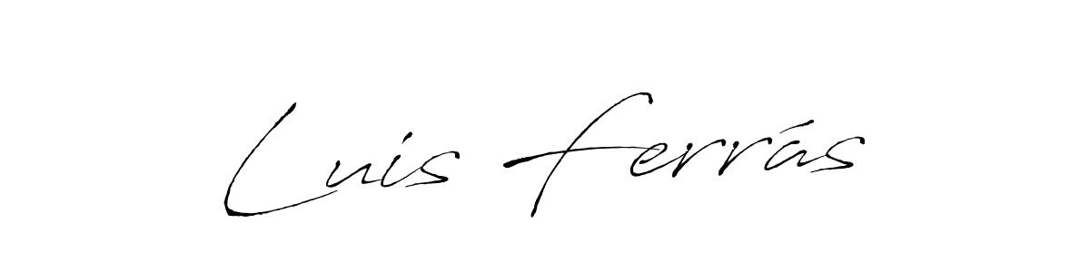 Design your own signature with our free online signature maker. With this signature software, you can create a handwritten (Antro_Vectra) signature for name Luis Ferrás. Luis Ferrás signature style 6 images and pictures png